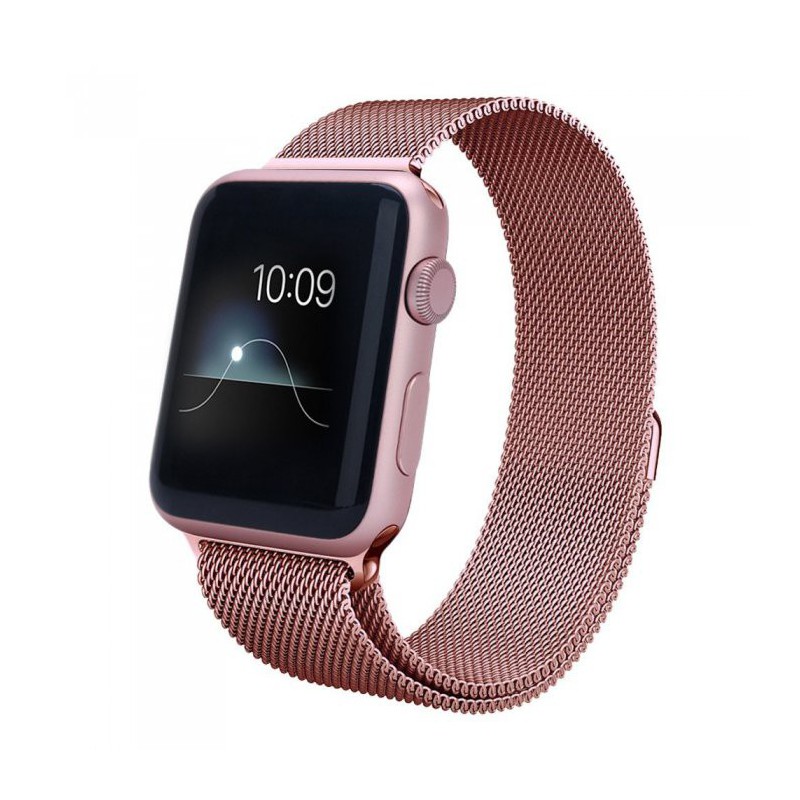 Ремешок Milanese Loop для Apple Watch 38/40 mm розовый