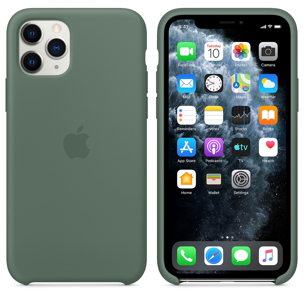 Силиконовый чехол Apple для iPhone 11Pro Max, Pine Green