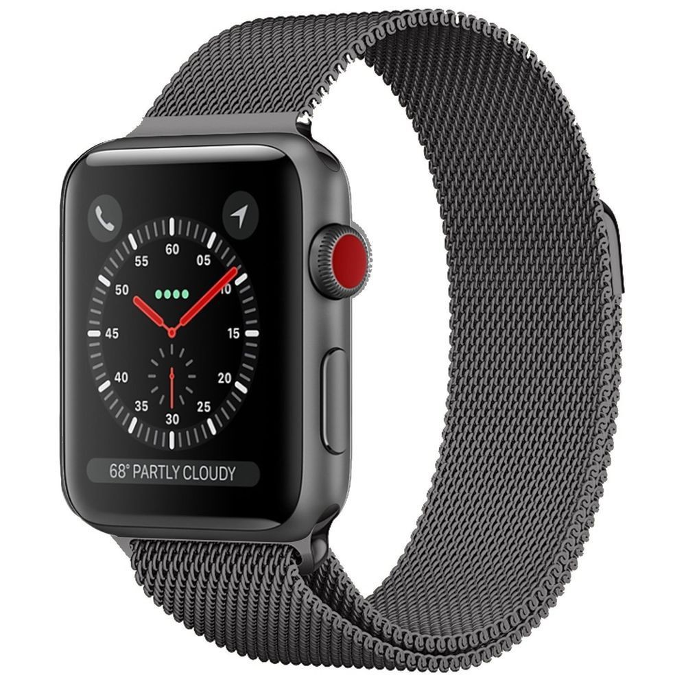 Ремешок Milanese Loop для Apple Watch 38/40mm серый