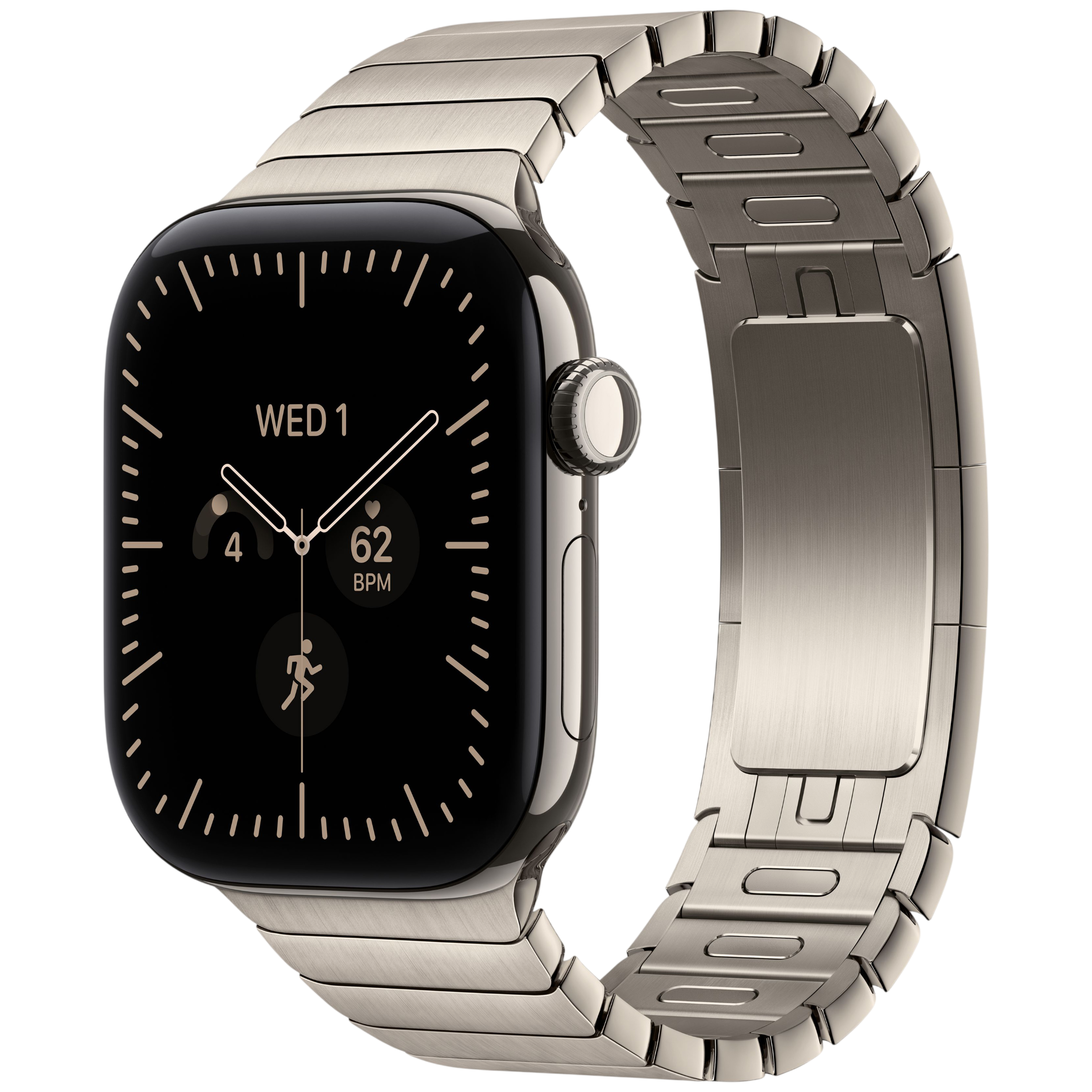 Apple Watch Series 12 GPS 42mm Natural Titanium Case with Natural Link Bracelet S/M