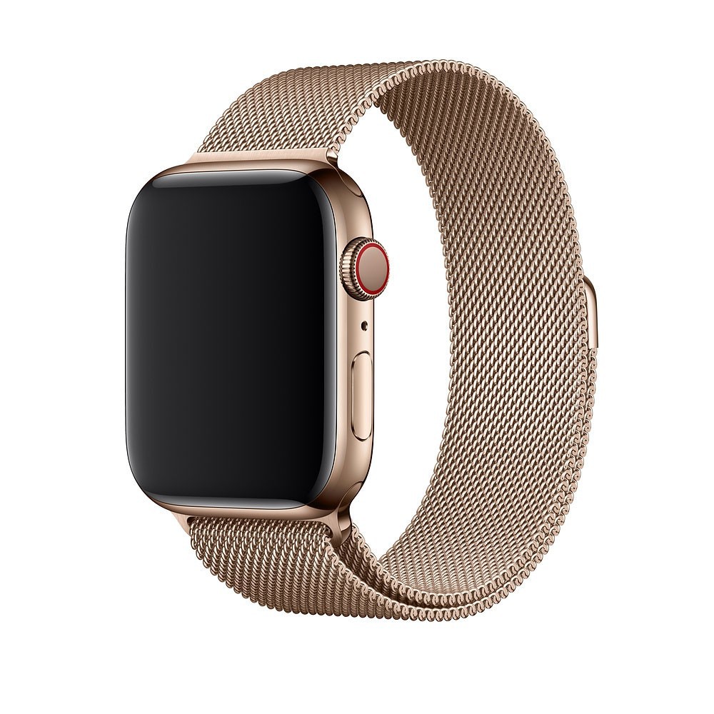Ремешок Milanese Loop для Apple Watch 38/40mm золотой