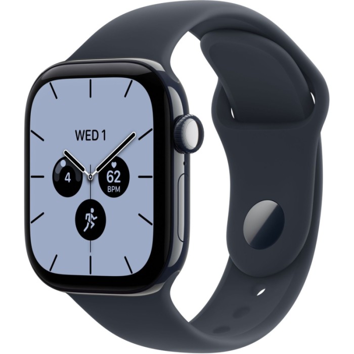 Apple Watch Series 12 GPS 42mm Night Blue Ceramic Case with Navy Blue Sport Band S/M