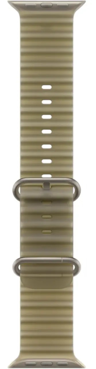 Apple Watch Ultra 4 Natural Titanium Case with Translucent Kelp Ocean Band
