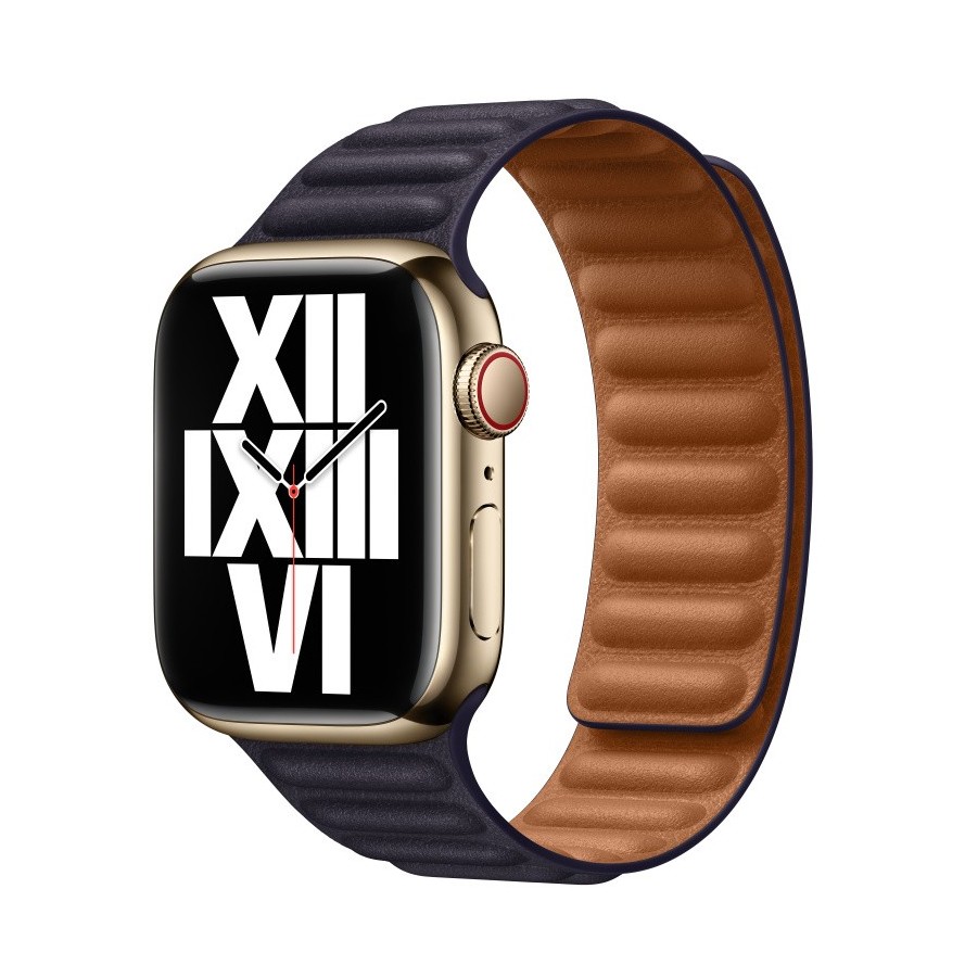 Ремешок Leather Link для Apple Watch 42/44/45 mm Ink