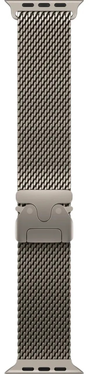 Apple Watch Ultra 4 Natural Titanium Case with Natural Milanese Loop M