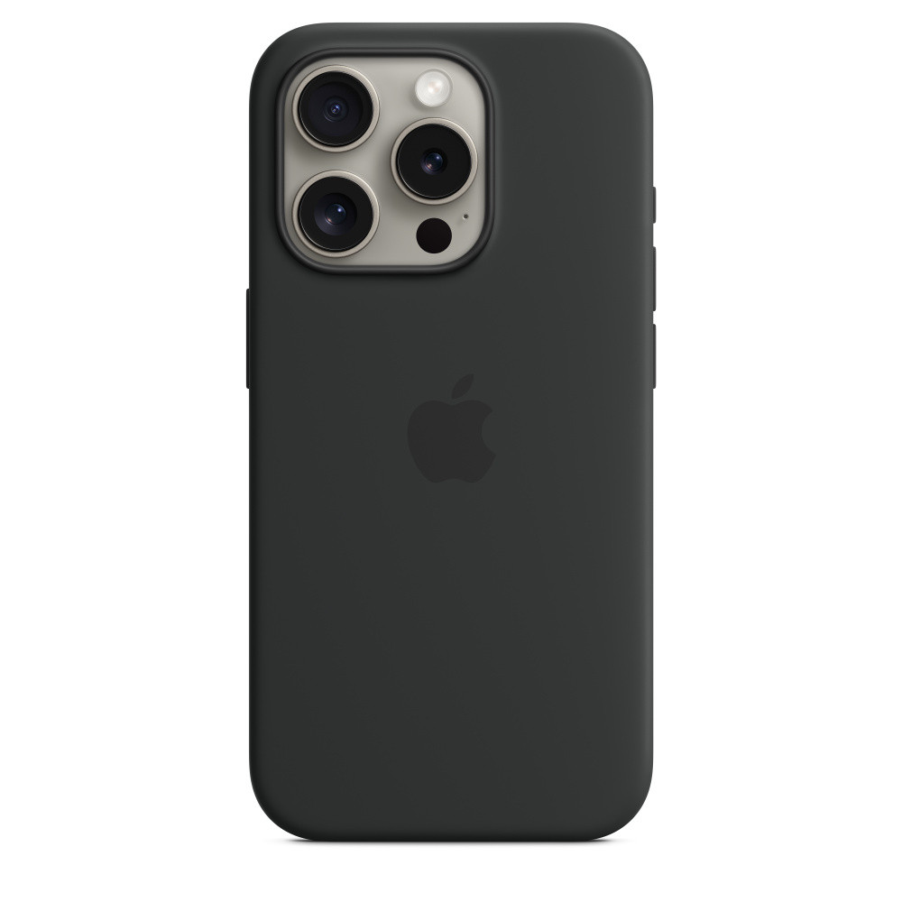 Силиконовый чехол для iPhone 15 Pro Max Штормовой синий