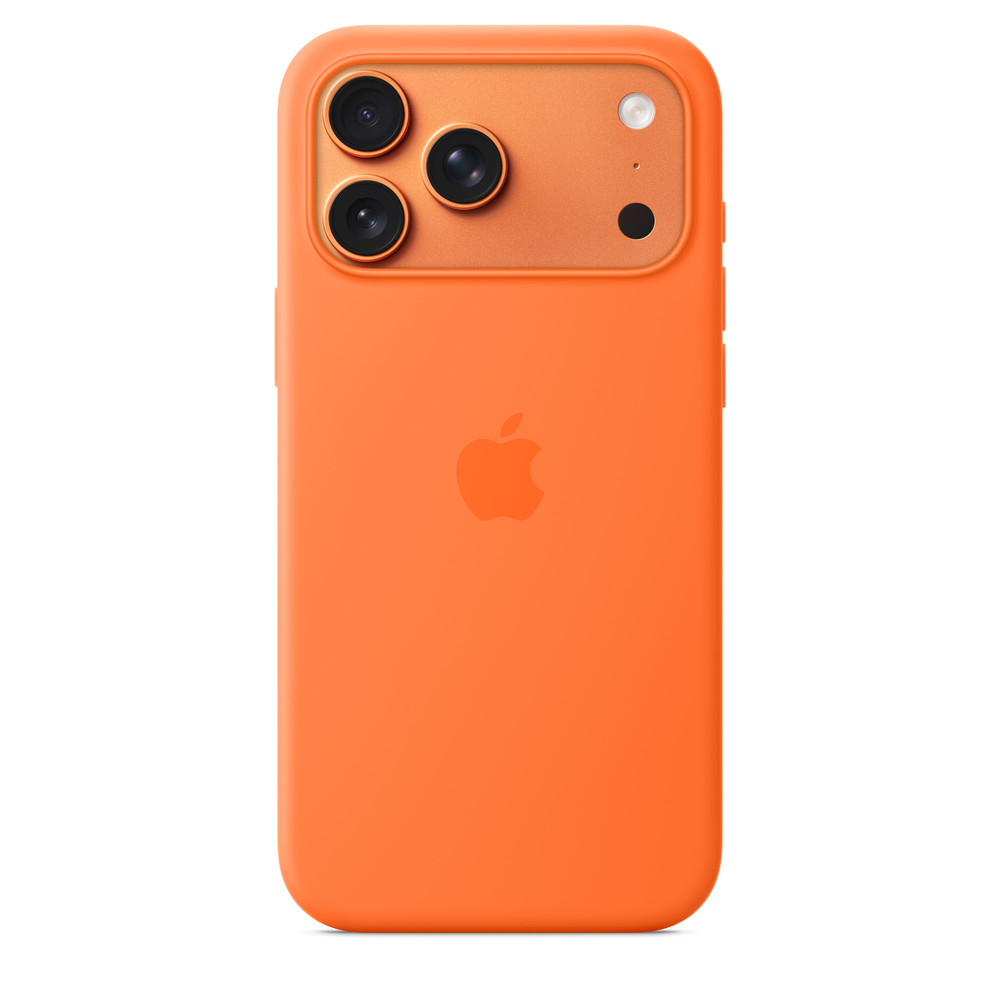 Силиконовый чехол для iPhone 17 Pro Max Оранжевый