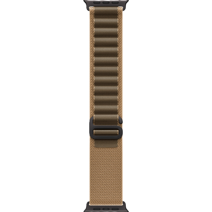Apple Watch Ultra 4 Black Titanium Case with Desert Alpine Loop S