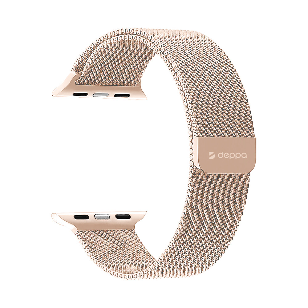 Ремешок Deppa Band Mesh для Apple Watch 42/44 mm, золотой
