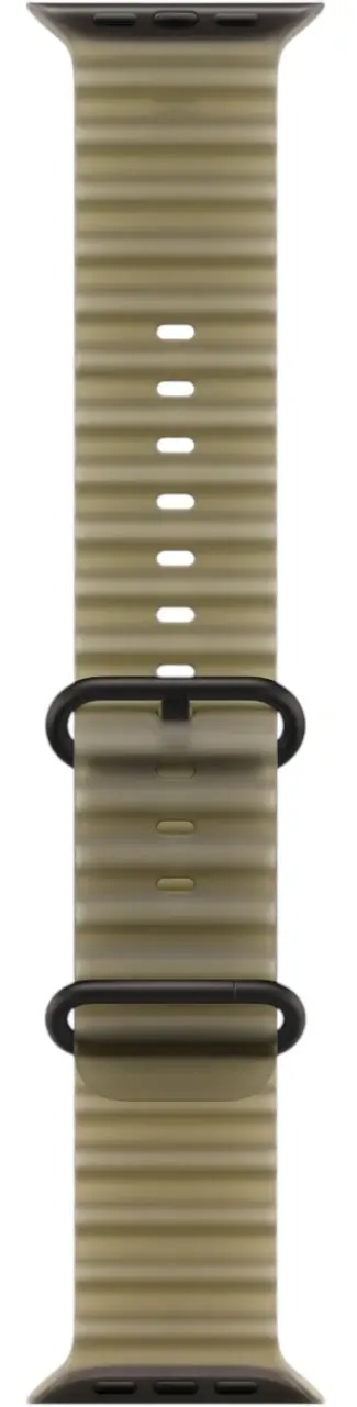 Apple Watch Ultra 4 Black Titanium Case with Translucent Kelp Ocean Band