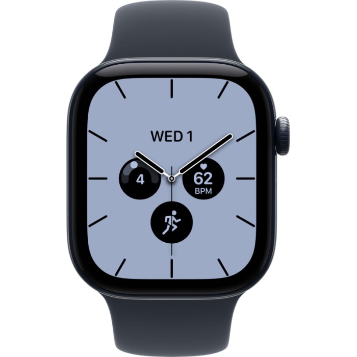 Apple Watch Series 12 GPS 42mm Night Blue Ceramic Case with Navy Blue Sport Band S/M