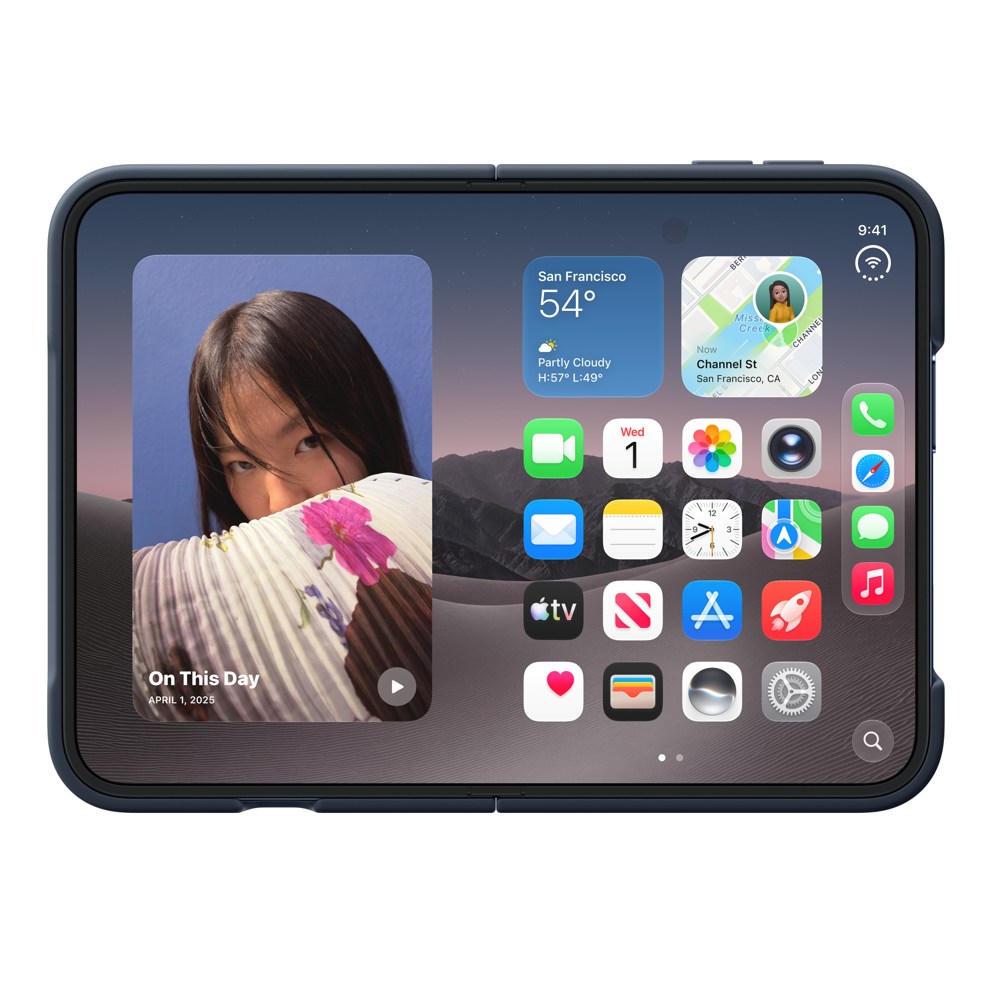 Чехол iPhone Duo Темно-синий
