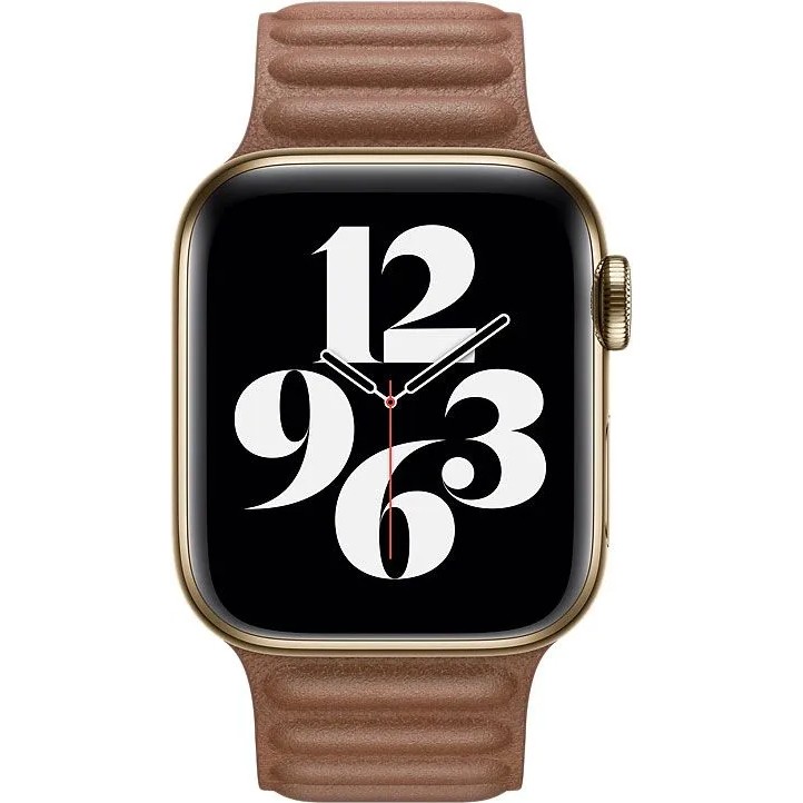 Ремешок Leather Link для Apple Watch 42/44/45 mm Saddle Brown