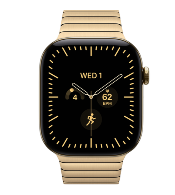 Apple Watch Series 12 GPS 42mm Radiant Gold Titanium Case with Radiant Gold Link Bracelet S/M