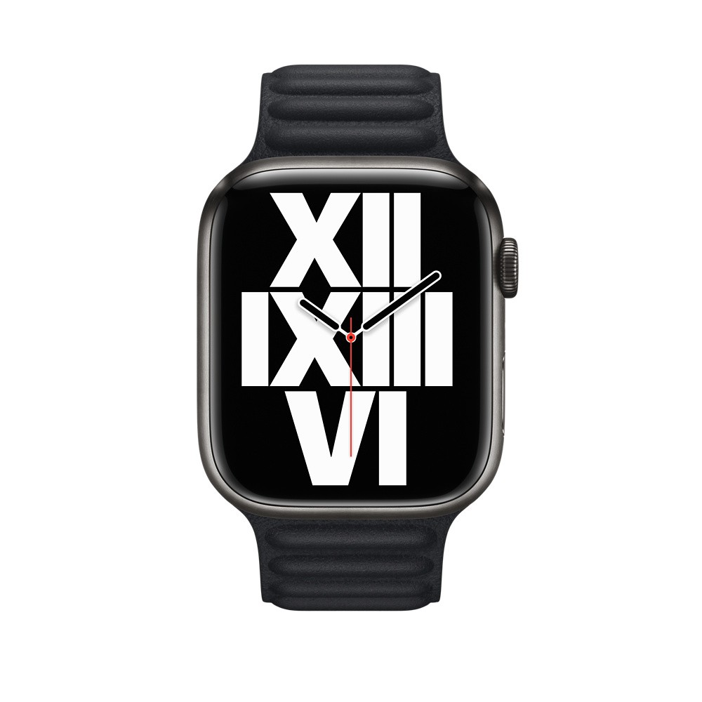 Ремешок Leather Link для Apple Watch 38/40/41 mm Midnight