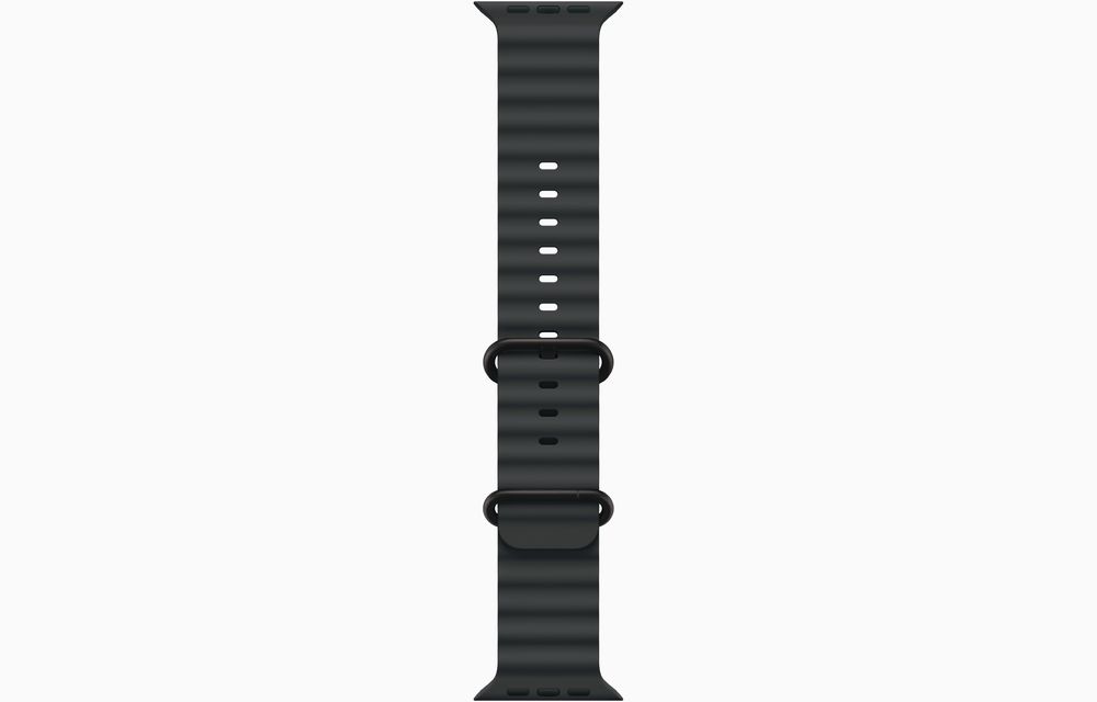 Apple Watch Ultra 3 Black Titanium Case with Ocean Band Black