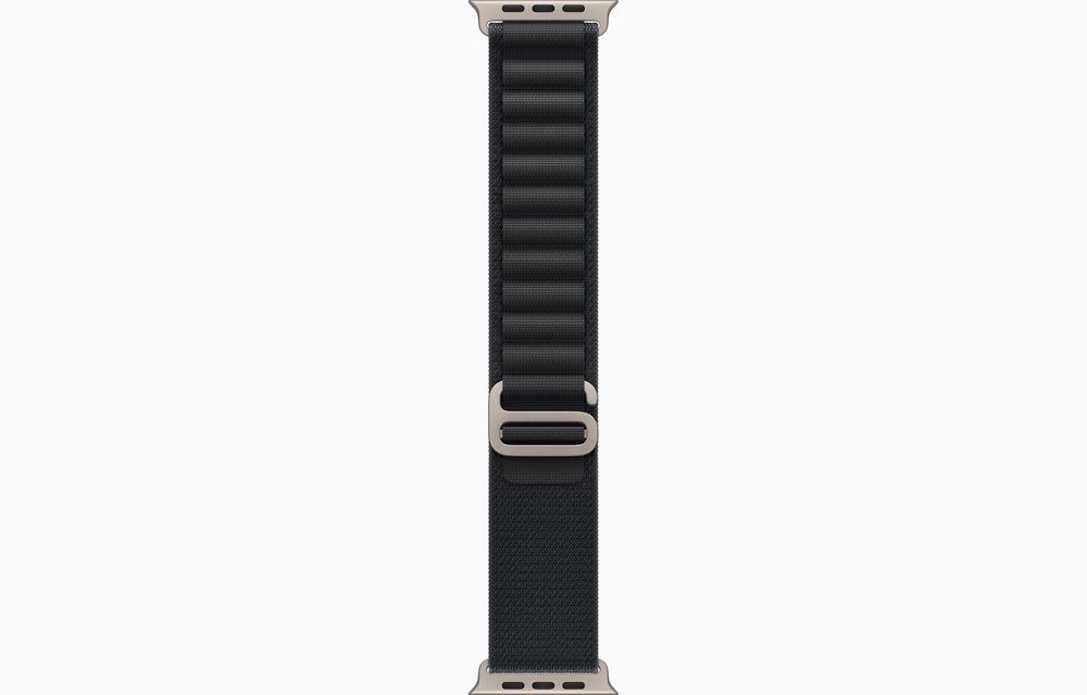 Apple Watch Ultra 3 Natural Titanium Case with Alpine Loop Black L
