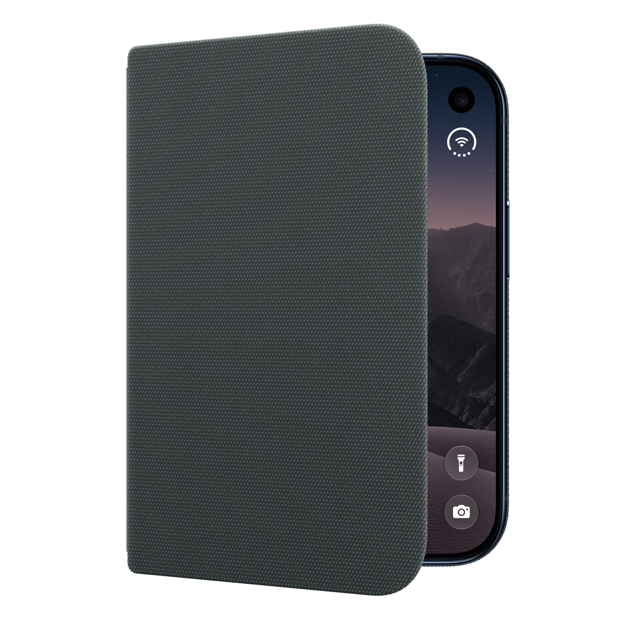 Чехол Folio with Kickstand iPhone Duo Темно-синий