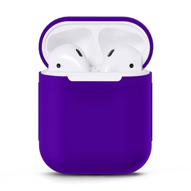 Чехол для наушников Apple AirPods/AirPods 2, фиолетовый