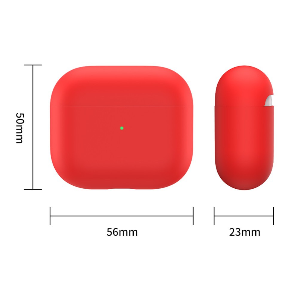 Силиконовый чехол класса Premium для AirPods 3 Deppa (красный)