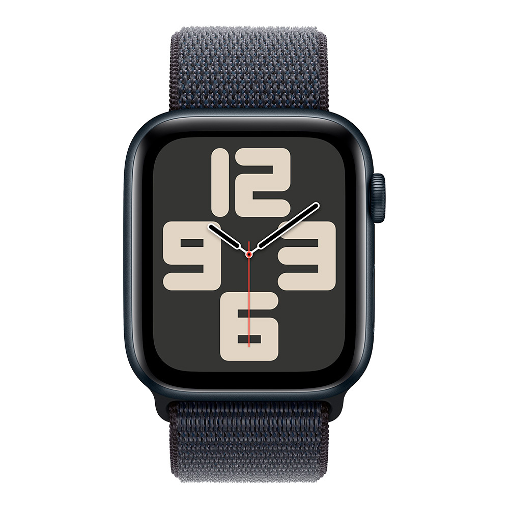 Apple Watch SE 2024 GPS 44mm Midnight Aluminum Case with Ink Sport Loop