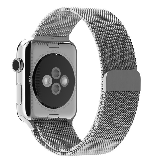 Ремешок Milanese Loop для Apple Watch 42/44mm серебристый