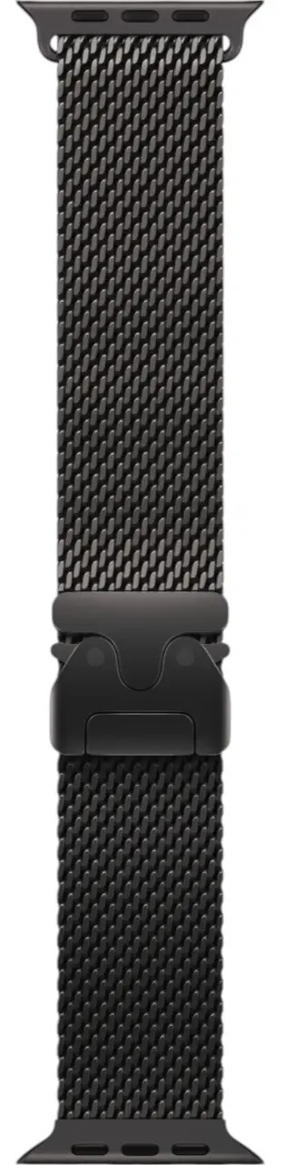 Apple Watch Ultra 4 Black Titanium Case with Black Milanese Loop S