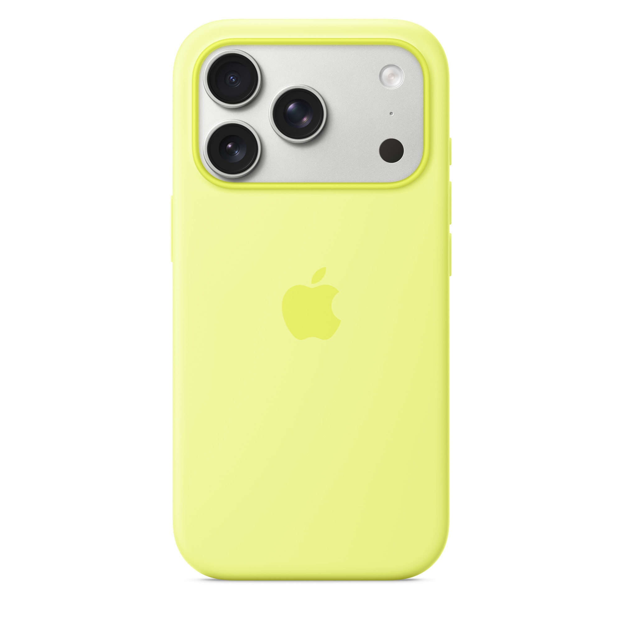 Силиконовый чехол для iPhone 17 Pro Неоновый Желтый
