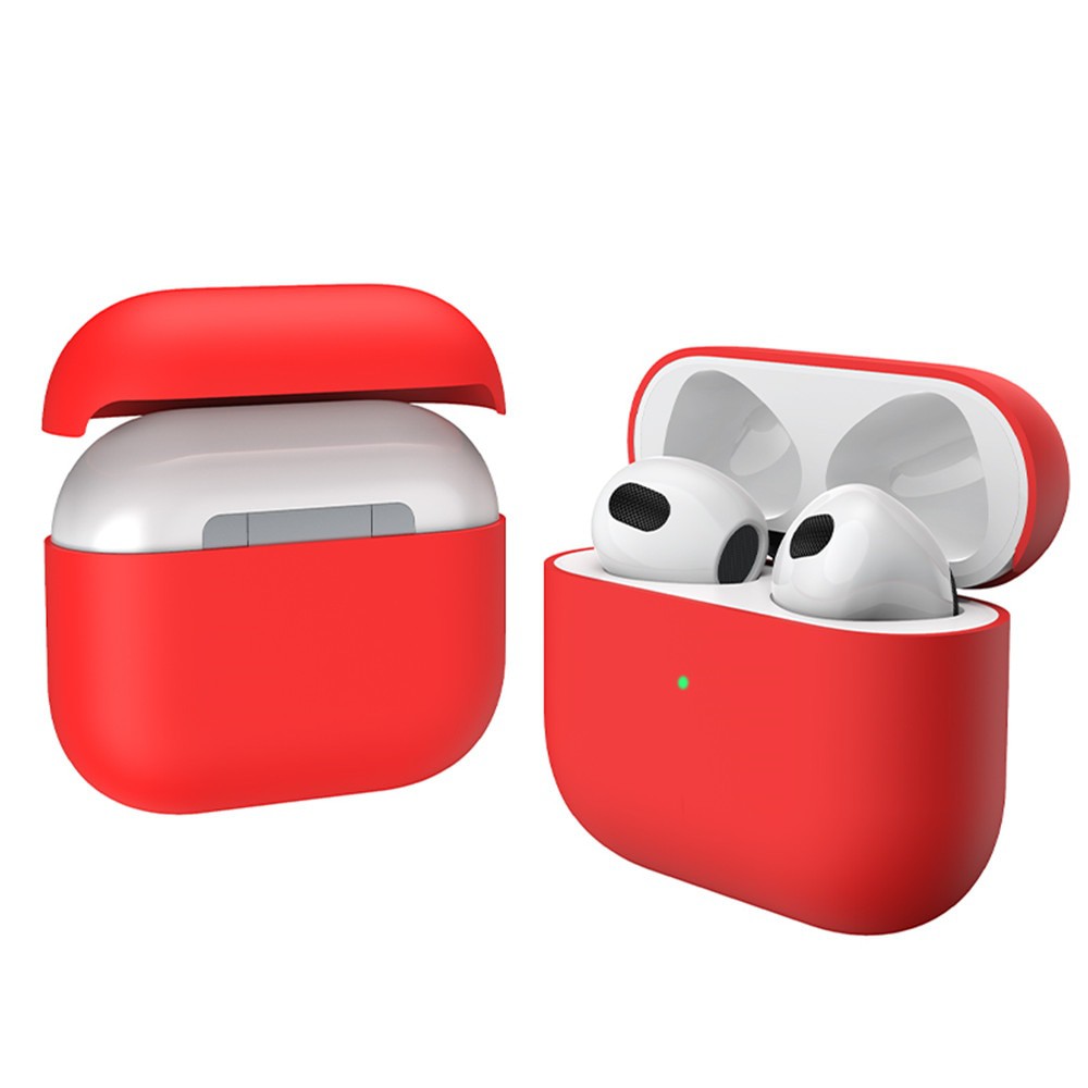 Силиконовый чехол класса Premium для AirPods 3 Deppa (красный)