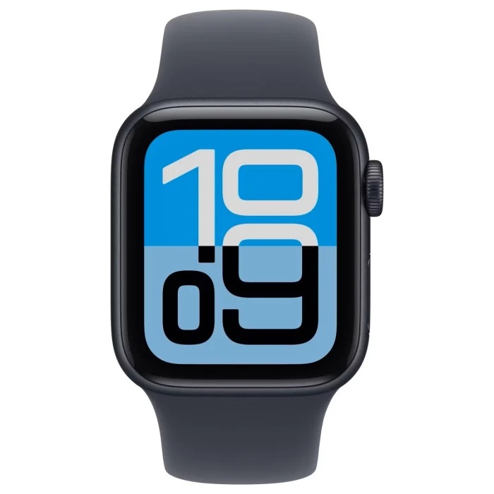 Apple Watch SE 3 GPS 44mm Midnight Aluminum Case with Midnight Sport Band S/M