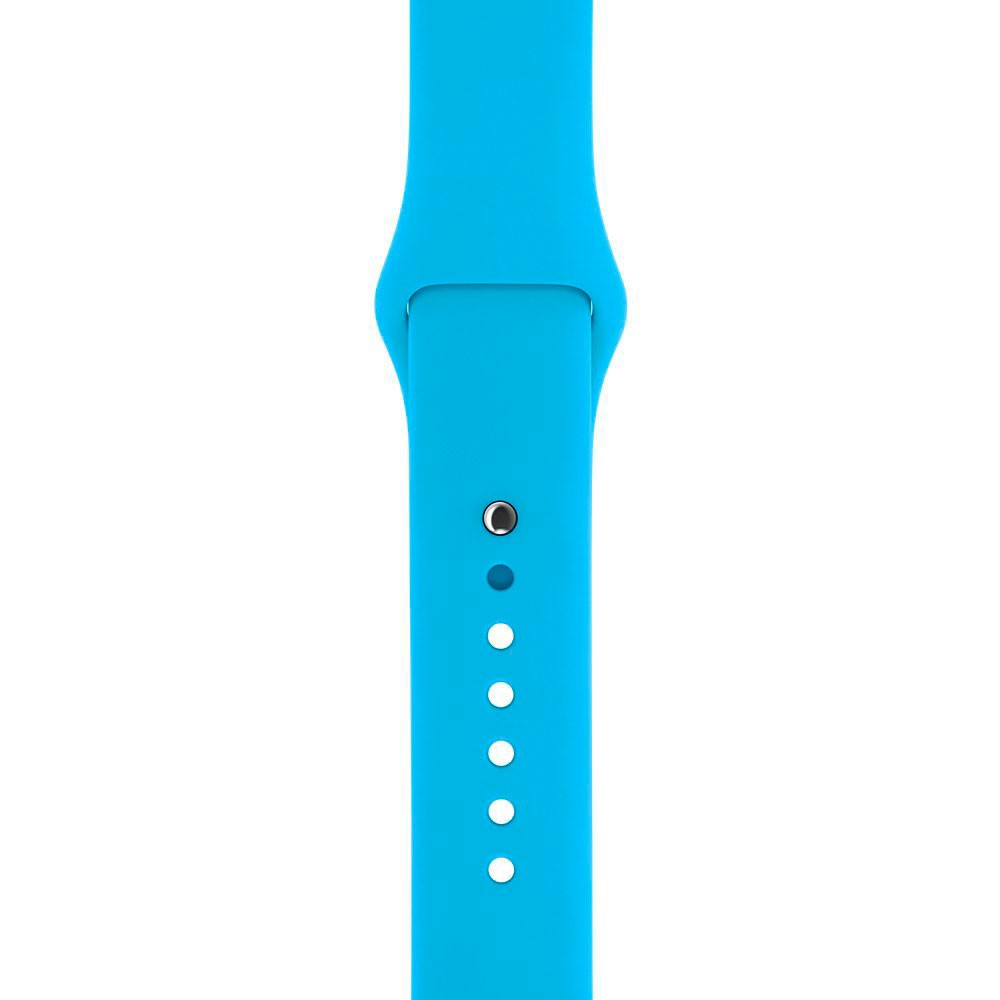 Силиконовый ремешок для Apple Watch 42 mm, цвет голубой