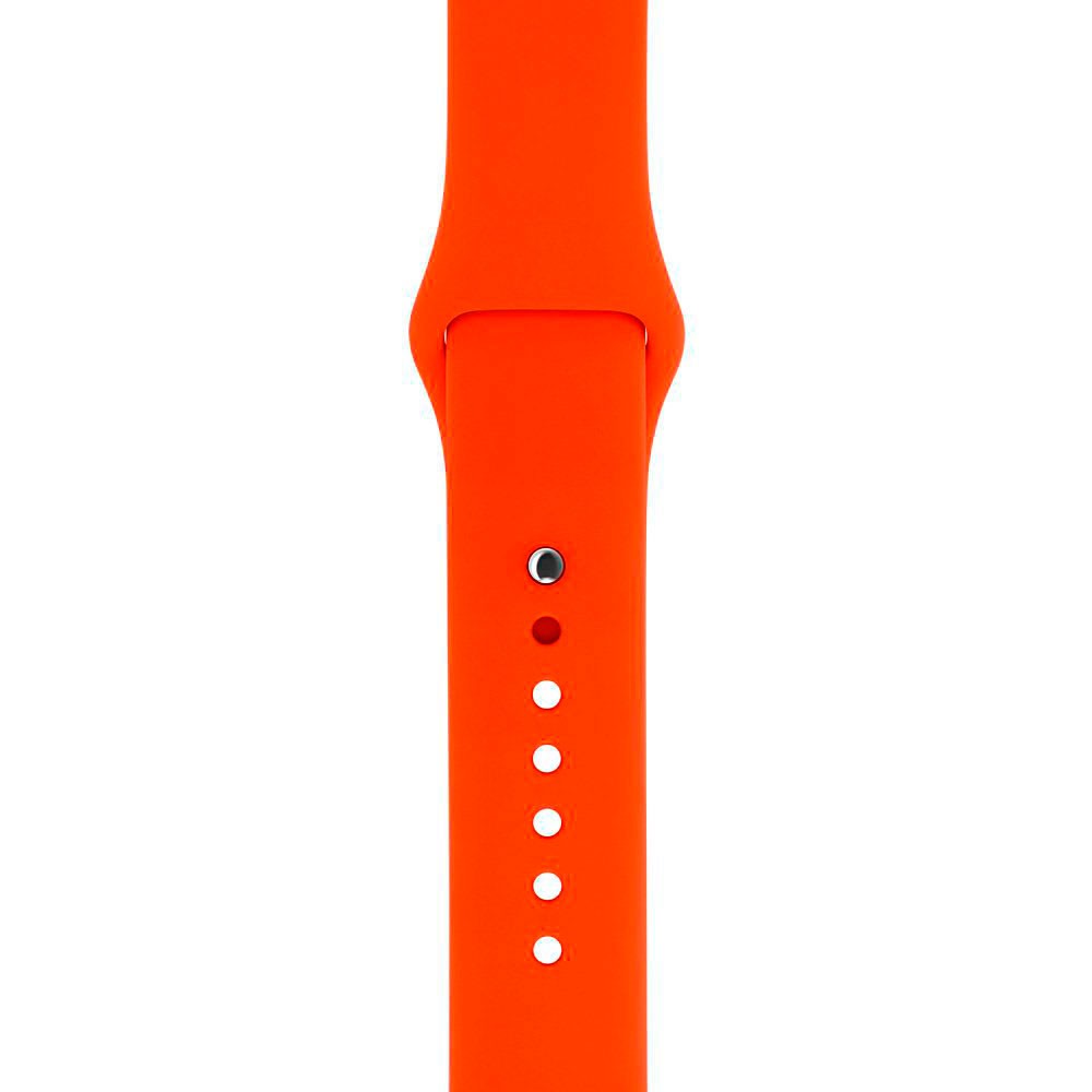 Силиконовый ремешок для Apple Watch 42 mm, цвет оранжевый