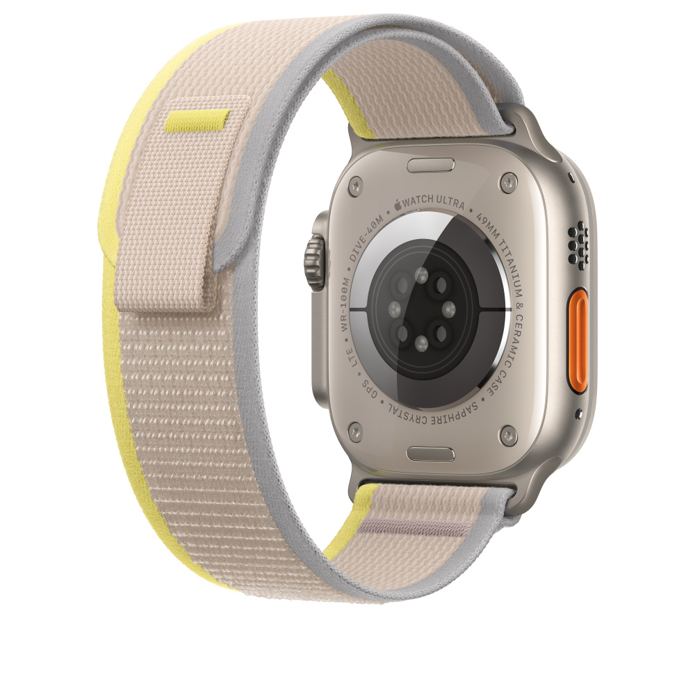 Ремешок для Apple Watch Ultra Trail Loop 49mm Yellow/Beige - M/L бежево-желтый