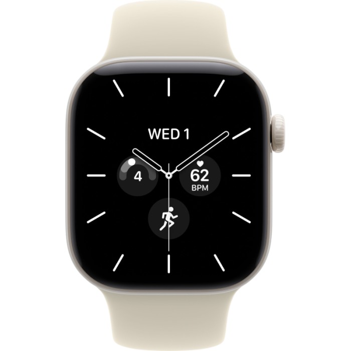 Apple Watch Series 12 GPS 42mm Pearl White Ceramic Case with Sand Sport Band S/M