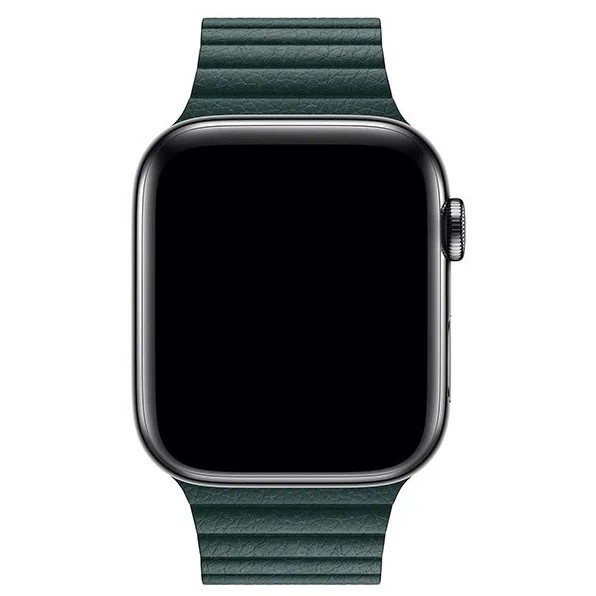Ремешок Leather Link для Apple Watch 42/44/45 mm Sequoia Green