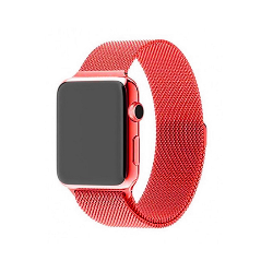 Ремешок Milanese Loop для Apple Watch 42/44mm, Красный
