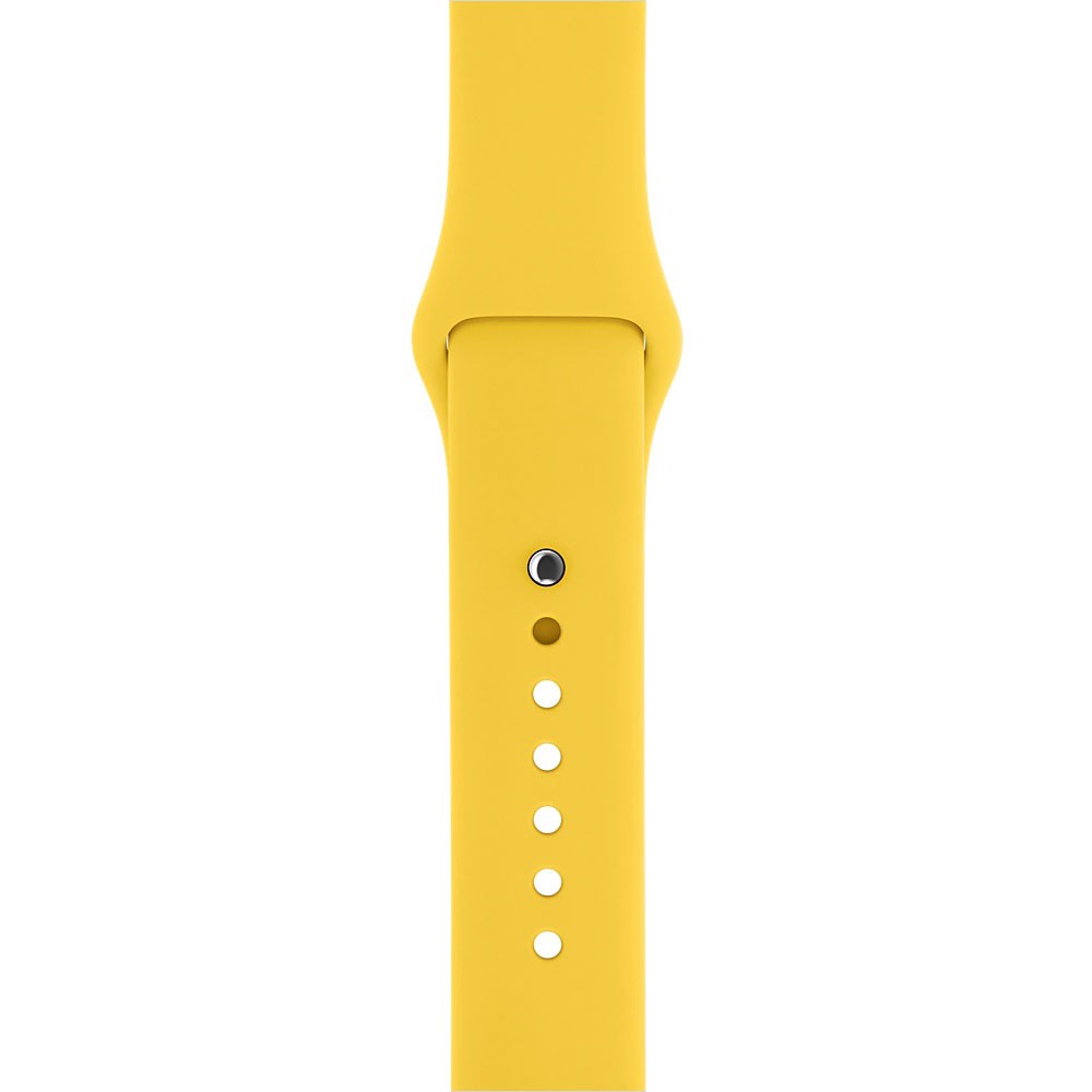 Силиконовый ремешок для Apple Watch 42 mm, цвет желтый