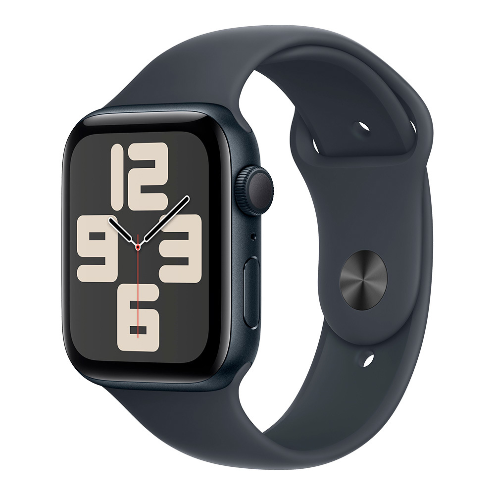 Apple Watch SE 2024 GPS 44mm Midnight Aluminum Case with Midnight Sport Band M/L