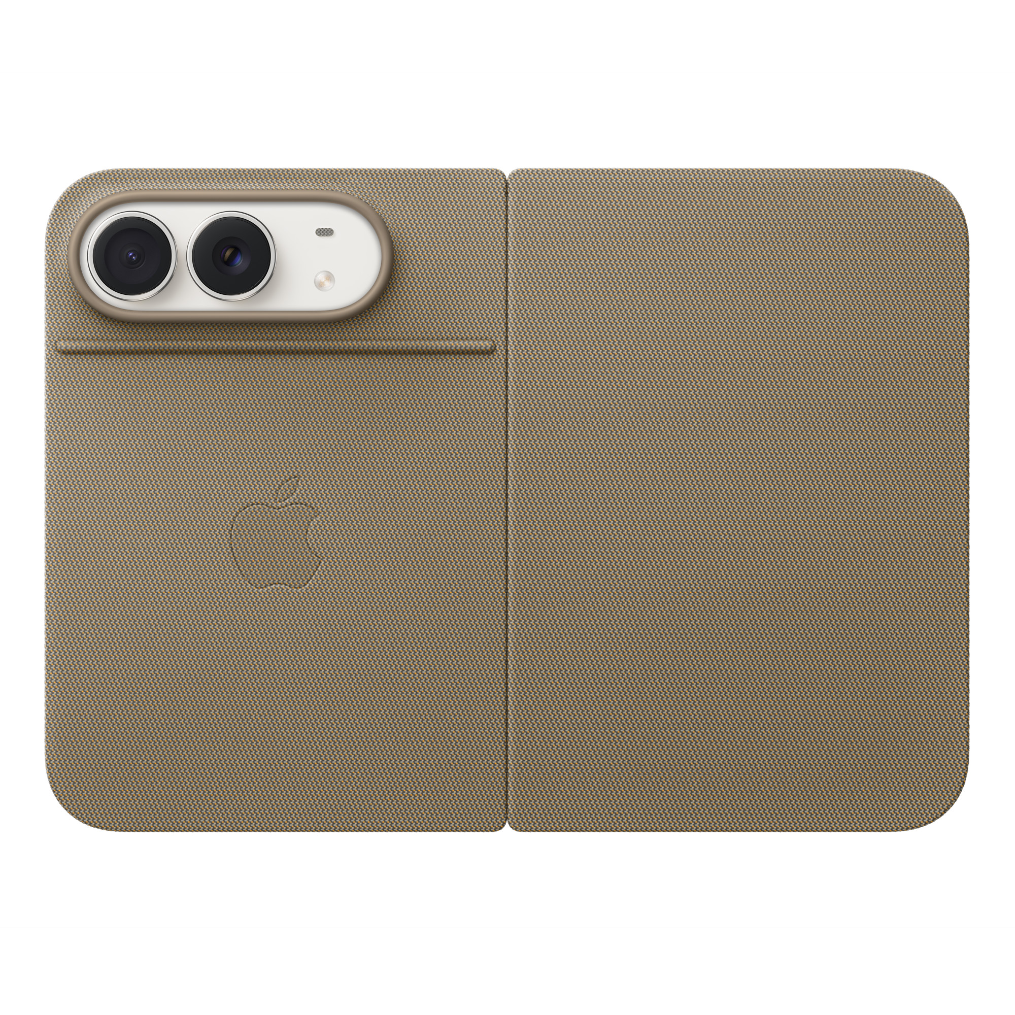 Чехол Folio with Kickstand iPhone Duo Серо-коричневый