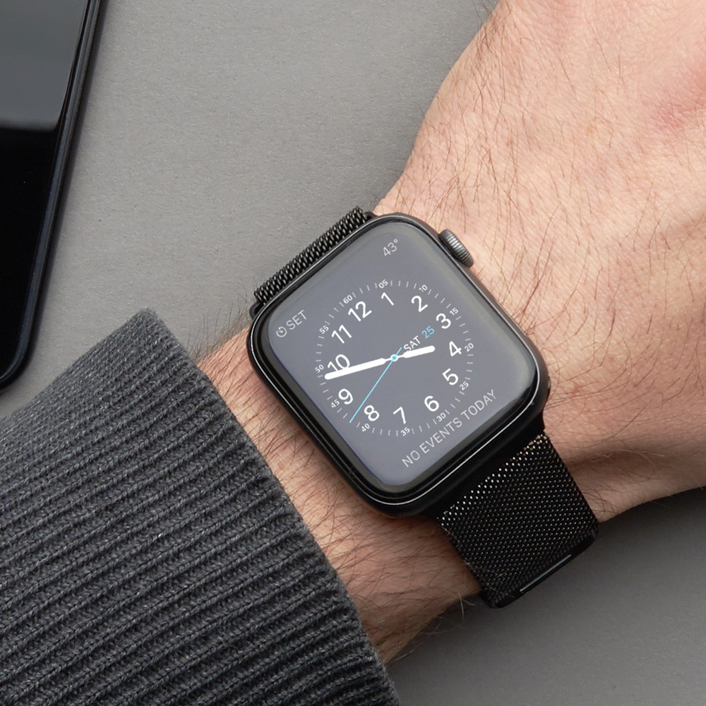 Ремешок Deppa Band Mesh для Apple Watch 42/44 mm, чёрный