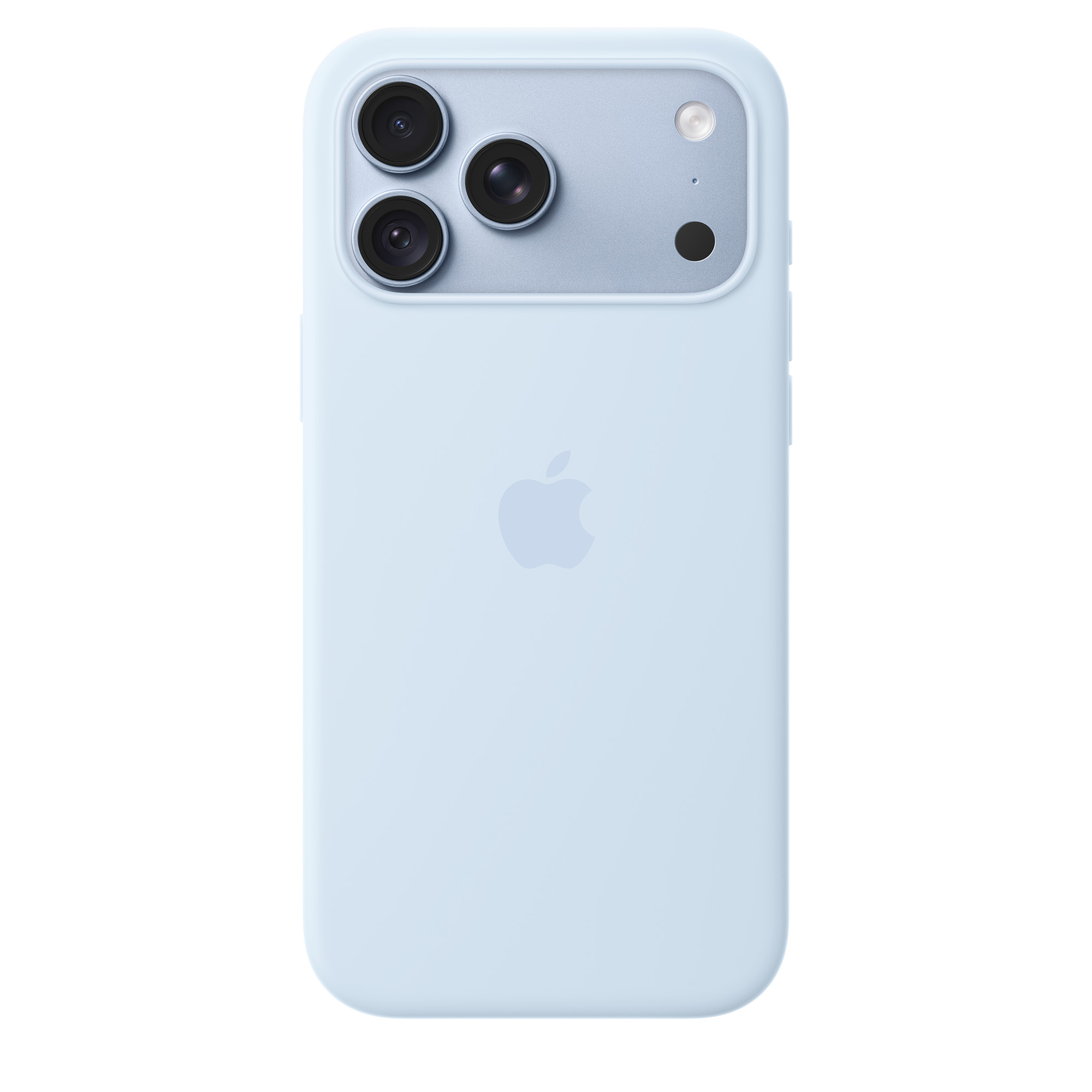 Силиконовый чехол для iPhone 18 Pro Max Голубой
