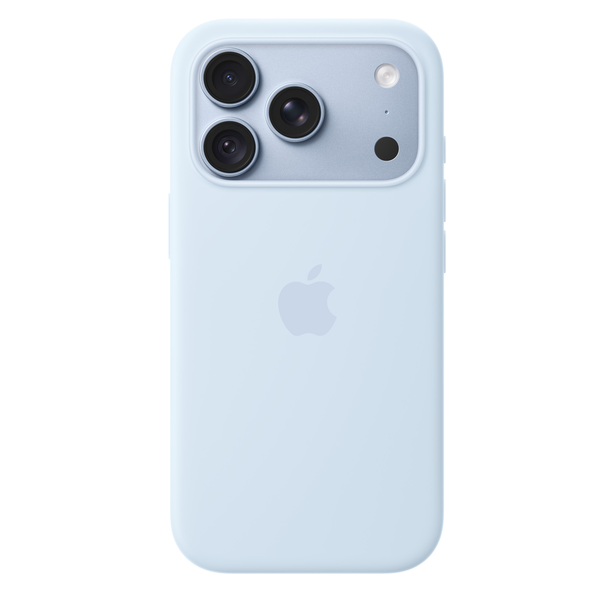 Силиконовый чехол для iPhone 18 Pro Голубой