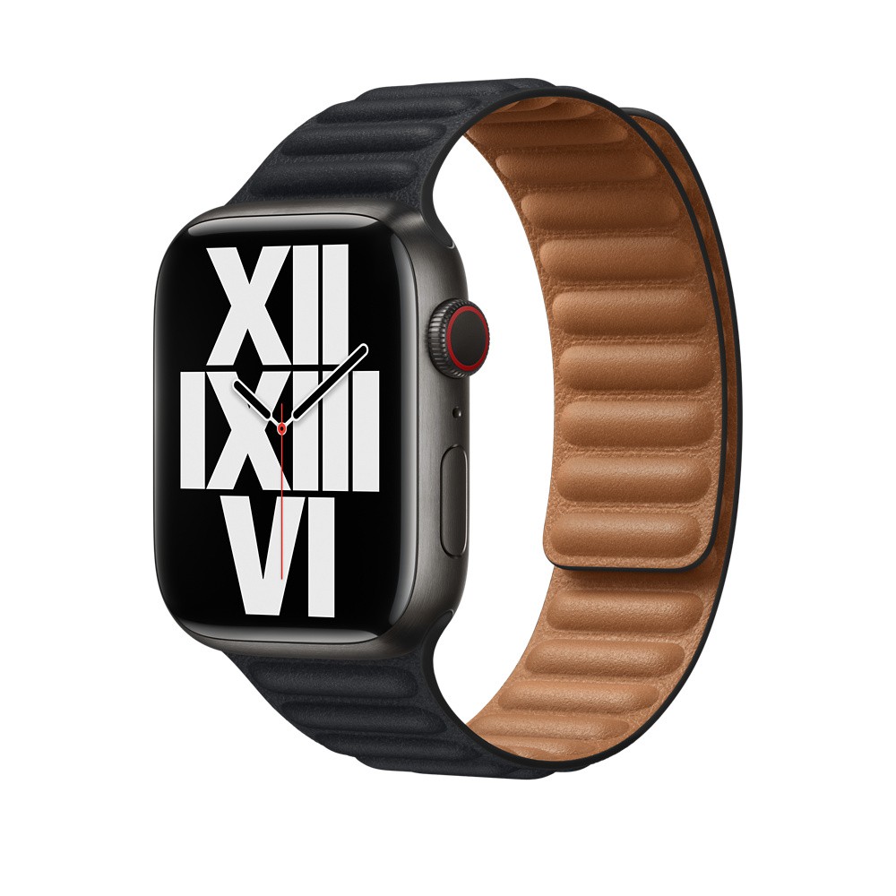 Ремешок Leather Link для Apple Watch 38/40/41 mm Midnight