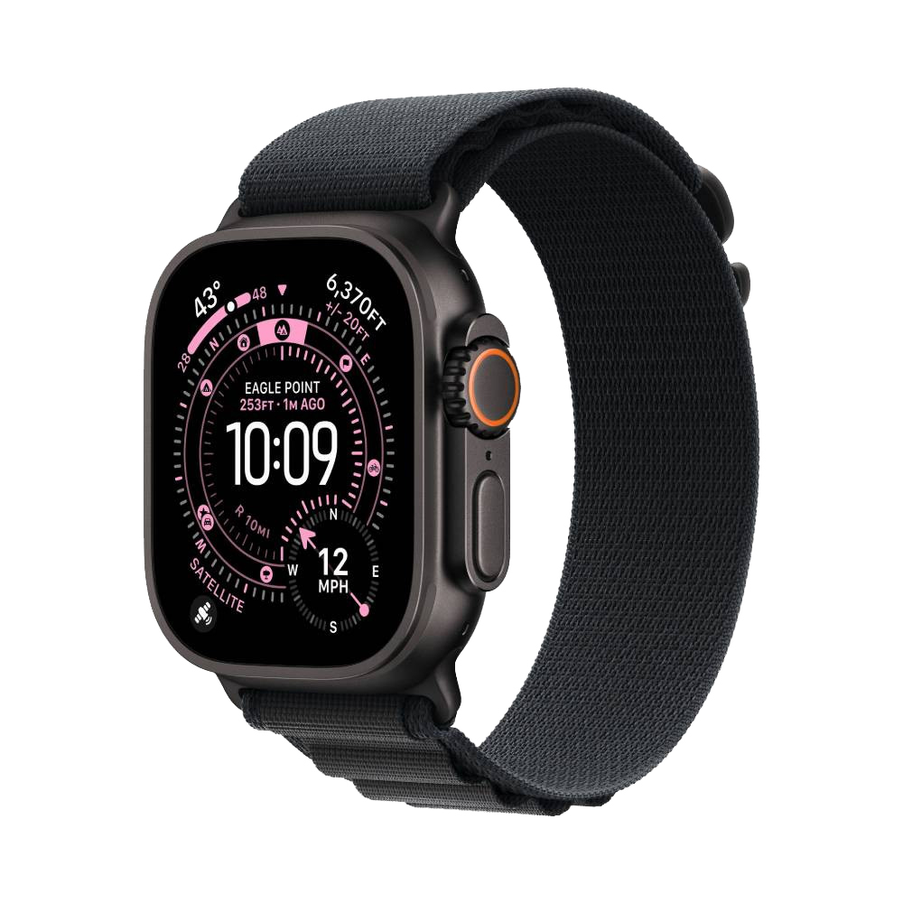Apple Watch Ultra 3 Black Titanium Case with Alpine Loop Black