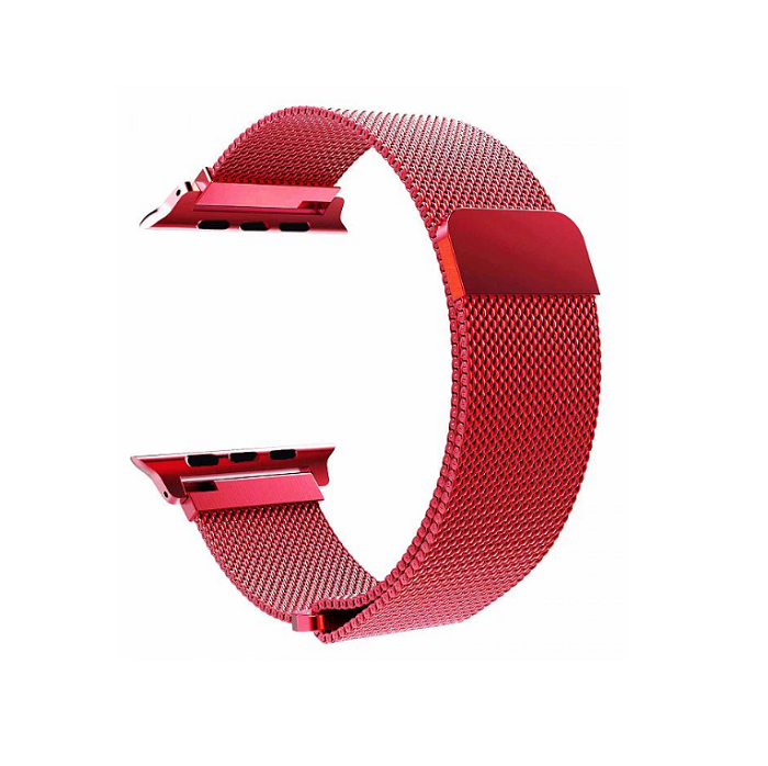 Ремешок Milanese Loop для Apple Watch 42/44mm, Красный