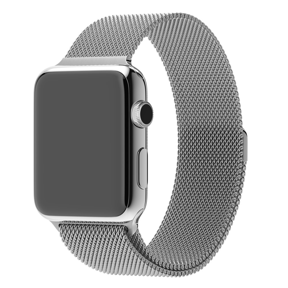 Ремешок Milanese Loop для Apple Watch 42/44mm серебристый