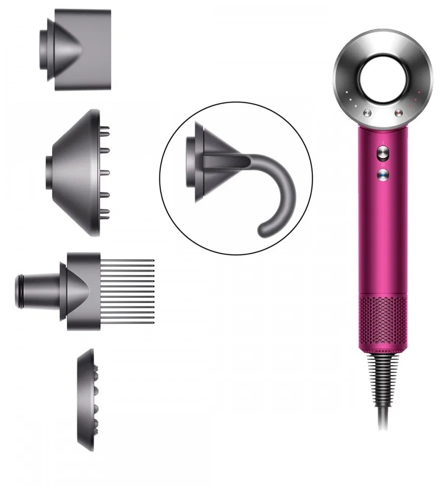 Фен Dyson Supersonic HD07 Fuchsia/Nickel EU