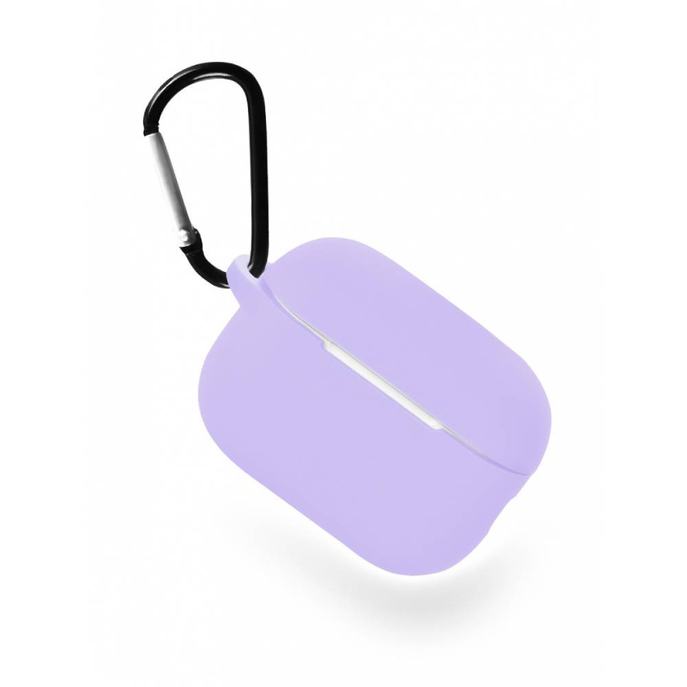 Чехол для Apple Airpods Pro 2 с карабином Сиреневый