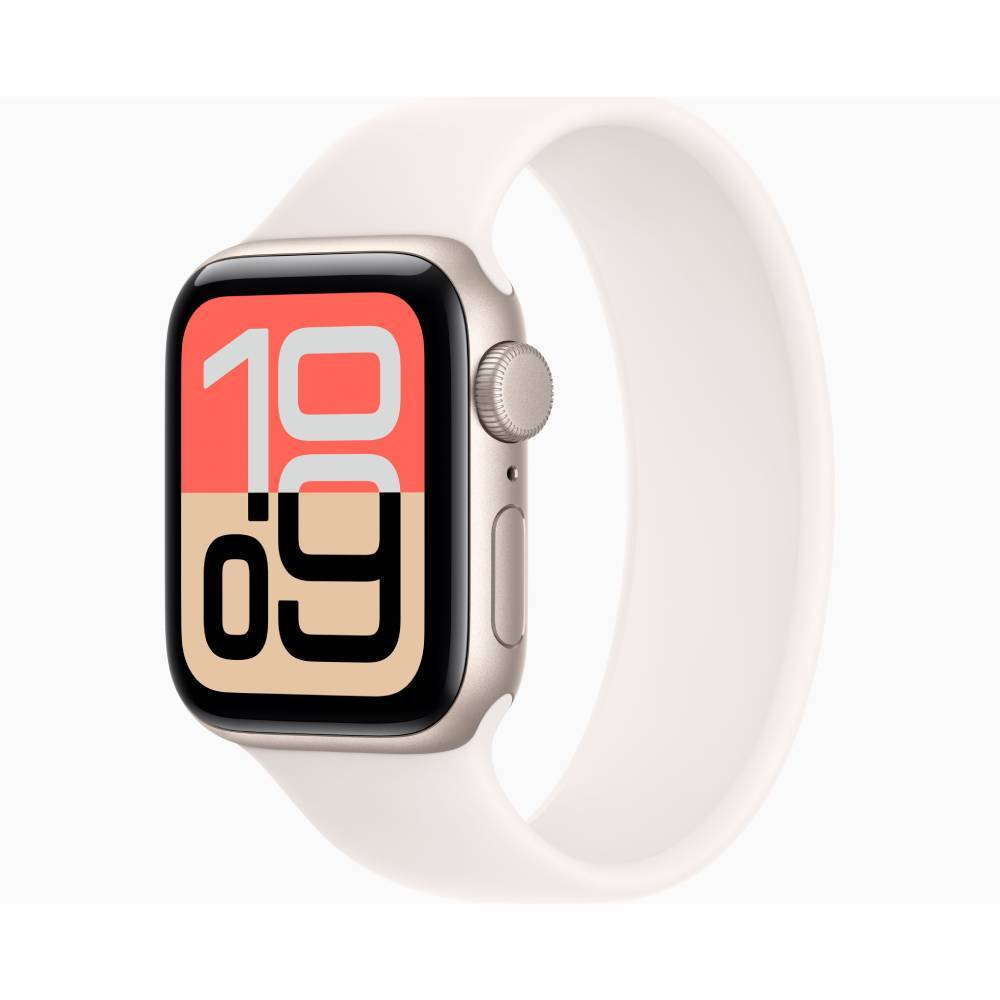 Apple Watch SE 3 GPS 40mm Starlight Aluminum Case with Starlight Sport Band S/M