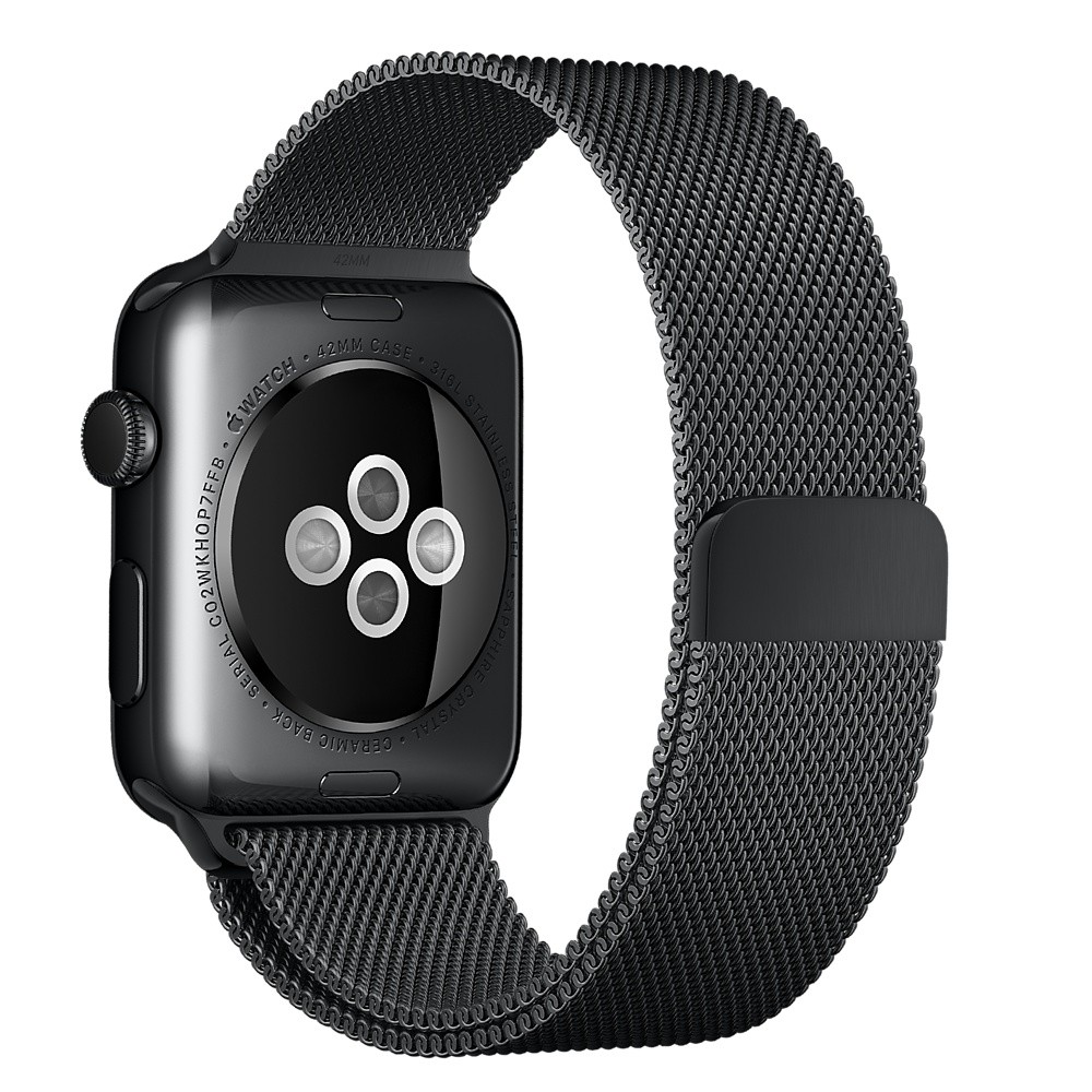 Ремешок Milanese Loop для Apple Watch 42/44mm черный